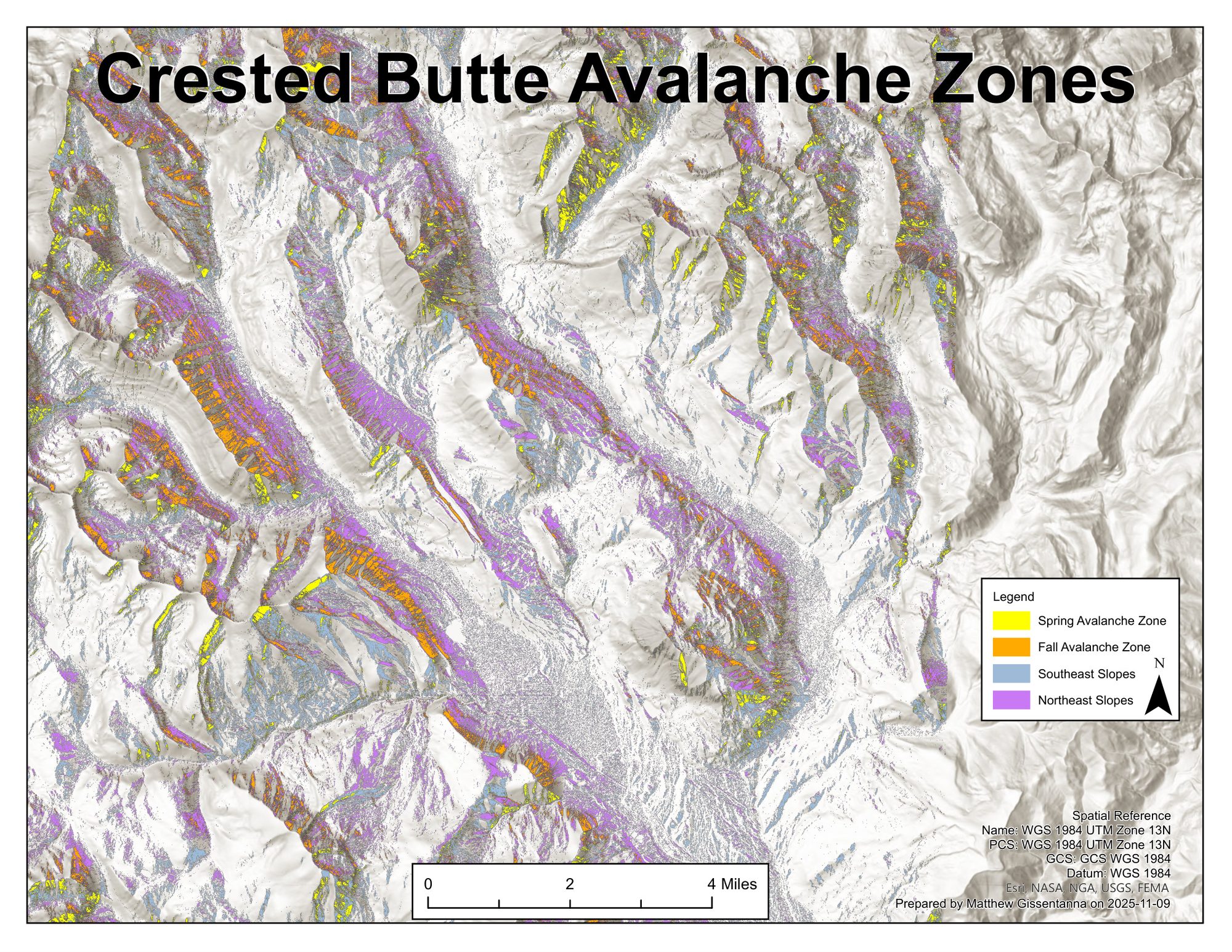 Crested Butte Avalanche Zone Mapping, Crested Butte, CO, CO
