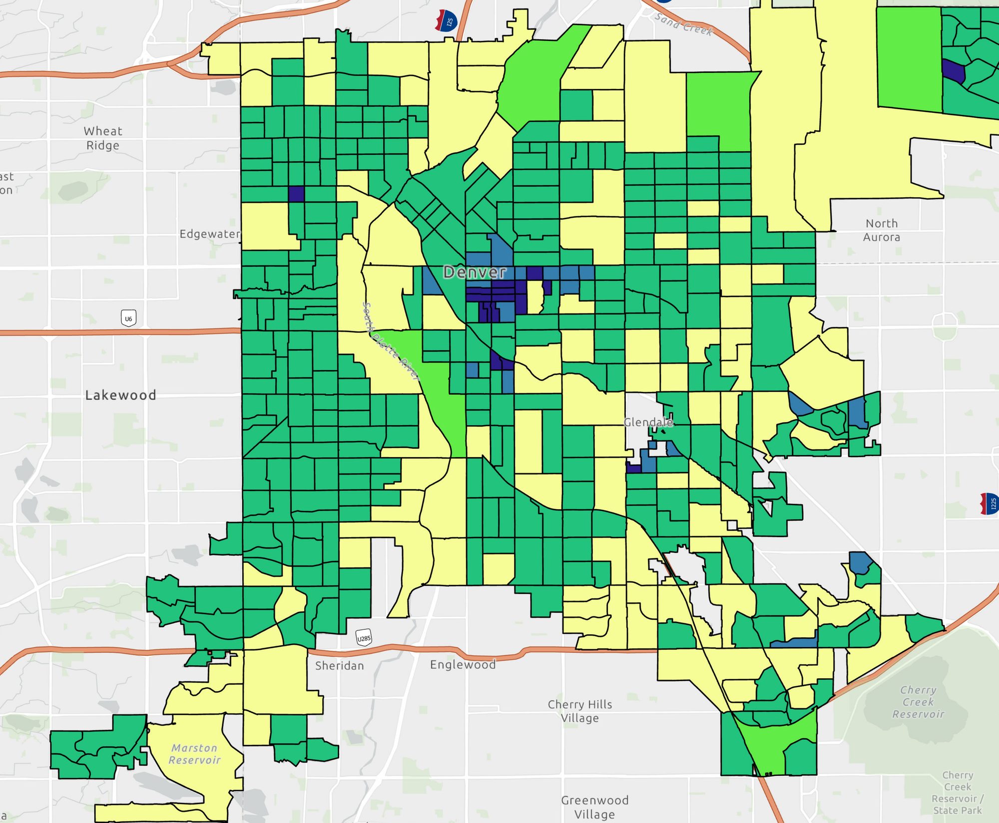 Denver Block-Group Demographic Atlas, Denver, CO, CO